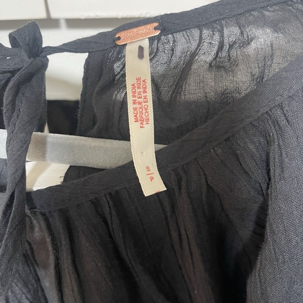 Free People Real Resort Romper Size S Color Black NWOT - Picture 9 of 10